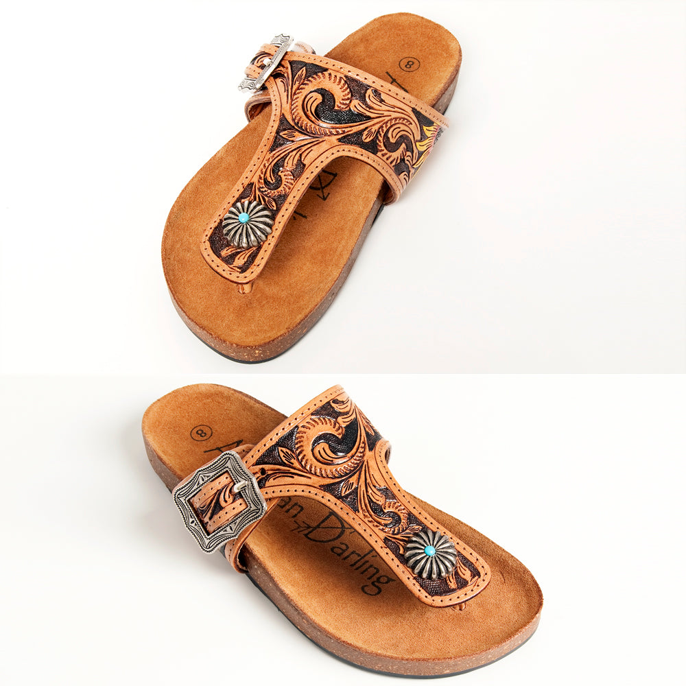 Ameri VINTAGE】CROOKED HOLE SANDAL CROOKED HOLE SANDAL