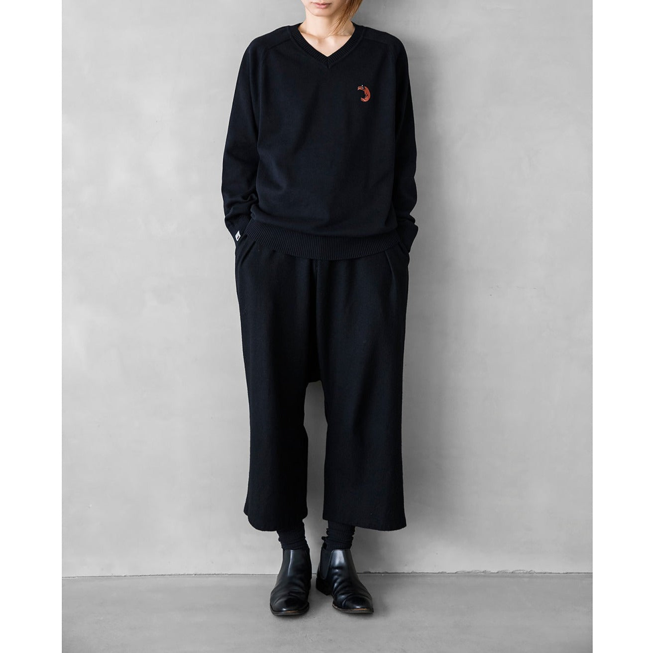 あわせがい対象商品（ワッペン別売）】Vネックセーター ワッペン：左胸