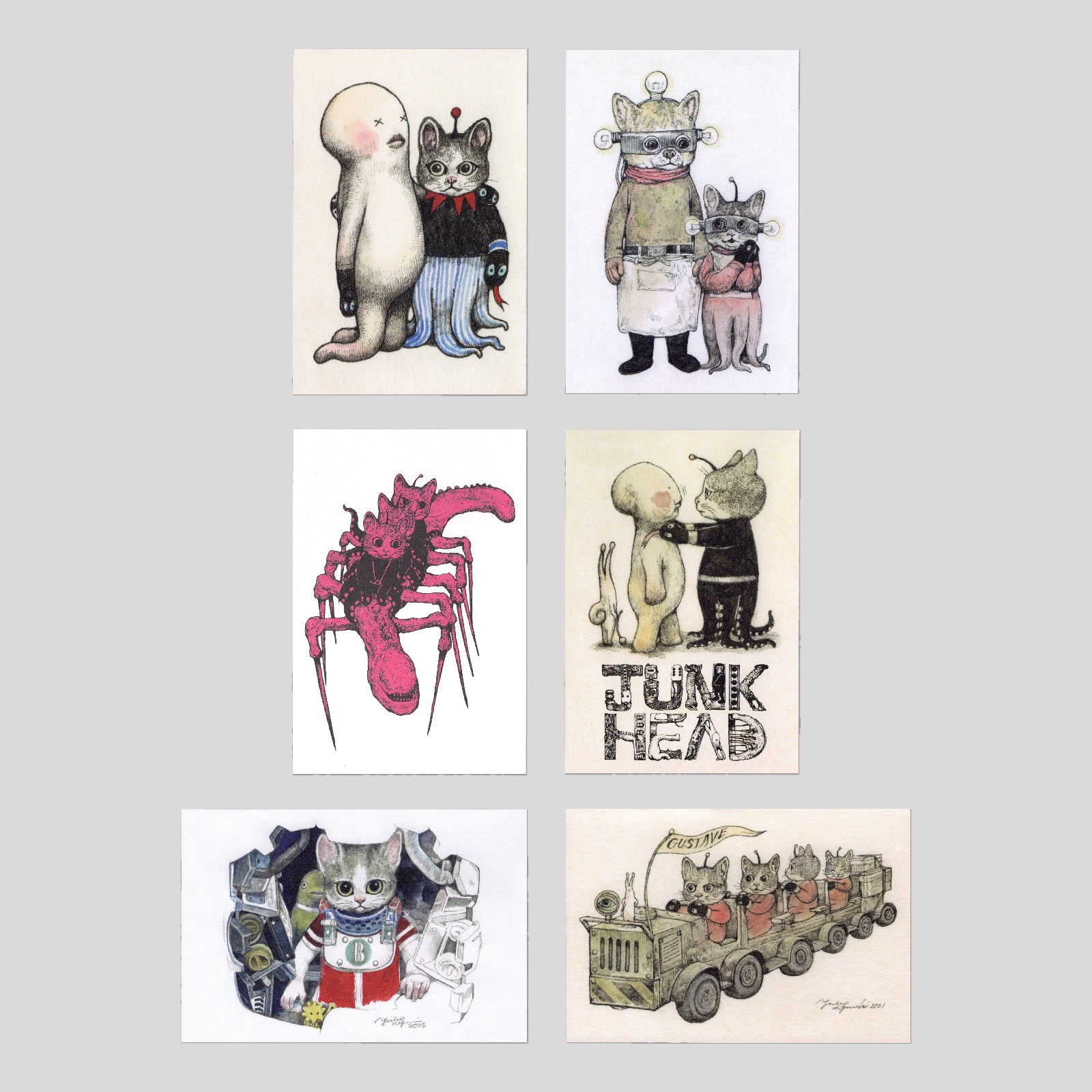 ポストカードセット JUNK WORLD EXHIBITION – ボリス雑貨店