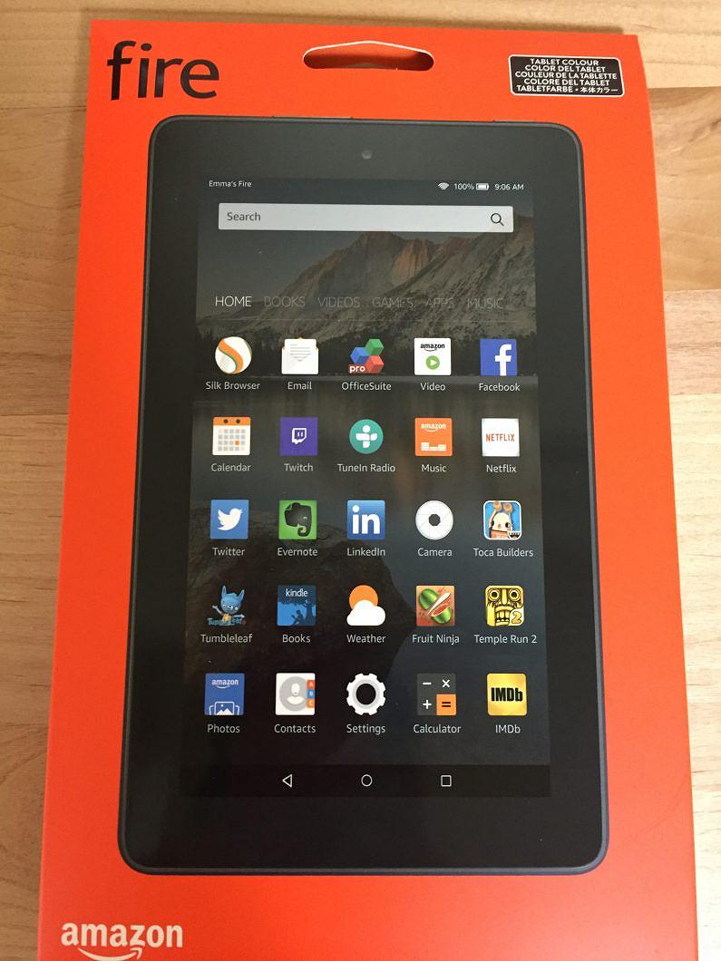 Amazon Fire 7 タブレット （8GB）」を購入して、セットアップやって