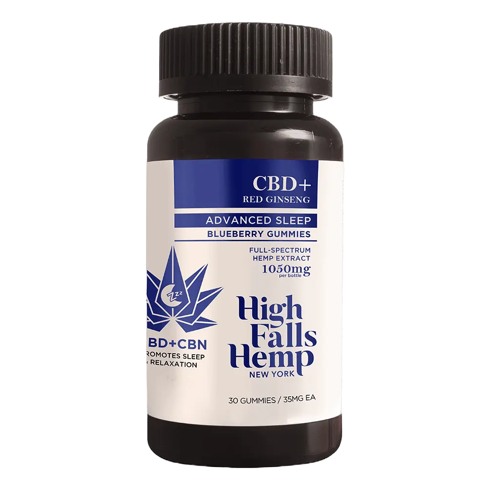 CBD+CBN Sleep Gummies 25mg – Blueberry – High Falls Hemp NY
