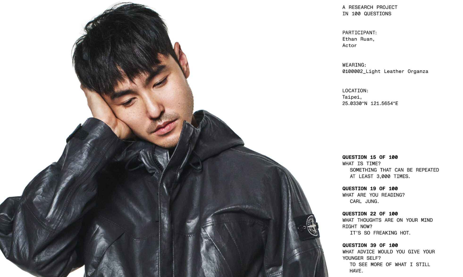 STONE ISLAND、2025年春夏コレクションから極薄のラムレザージャケット