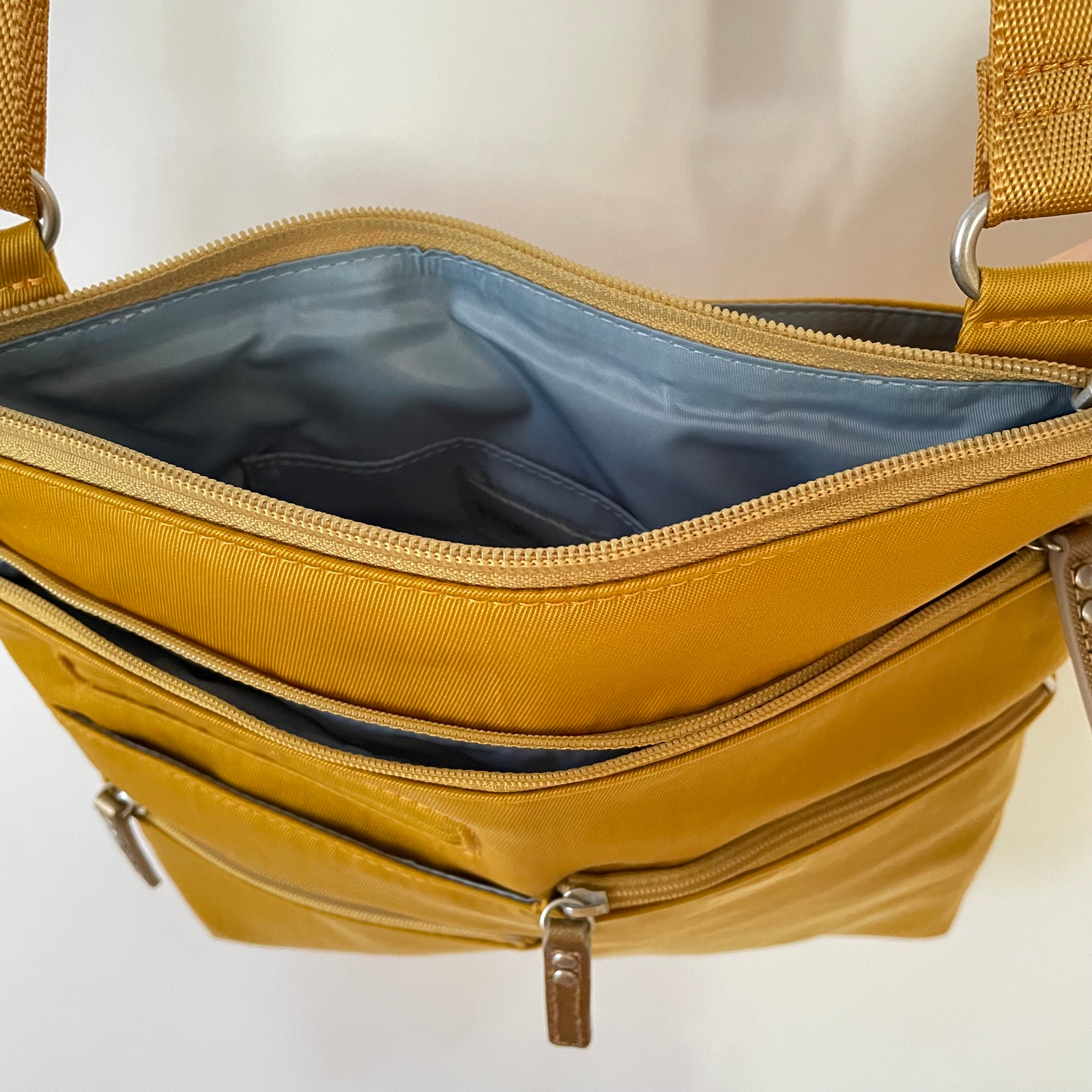 NICO - Canary x Gold | Multi-Pocket Shoulder Bag | Small – Highway