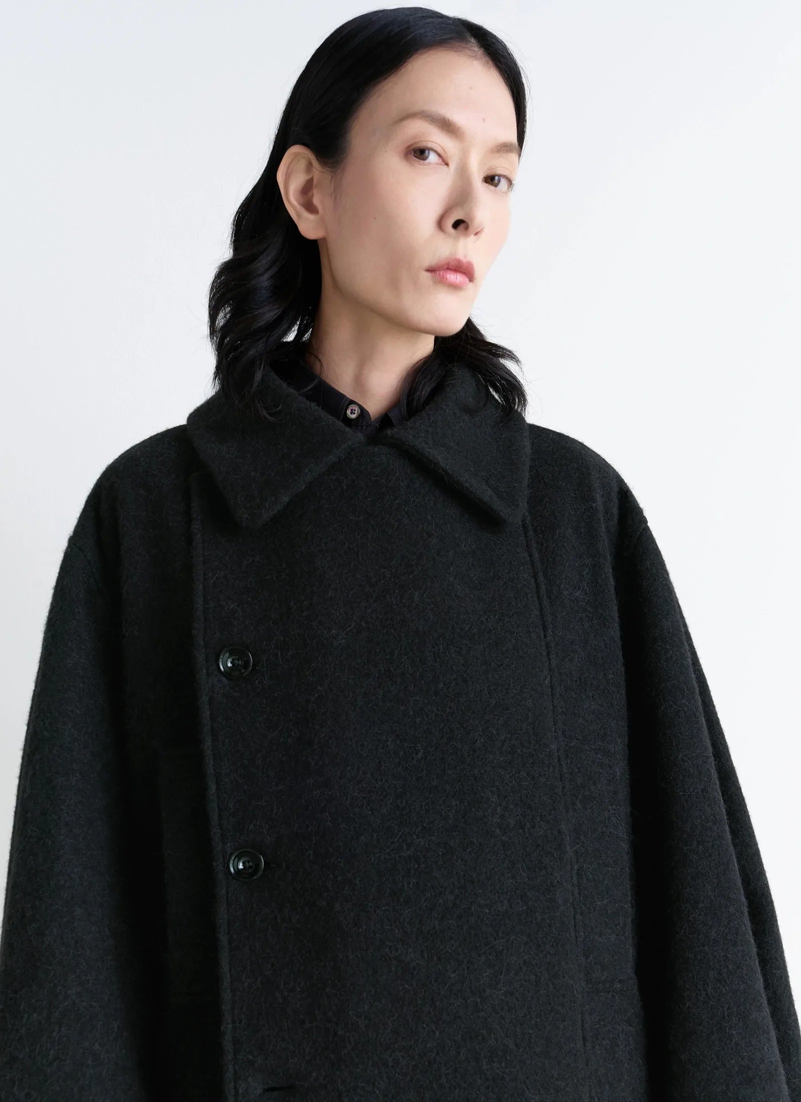 Short Asymmetrical Bathrobe Coat – HITCHHIKER