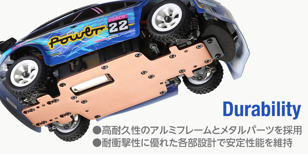 ハイテック 1:28スケール FORCE 22 4WDラジコンカー 1/28 Scale 4WD