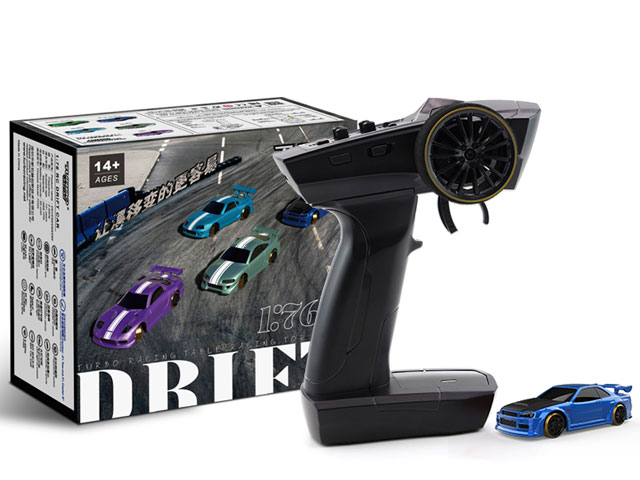 1/76 C64 Blue Drift Car［ 1/76スケール C64ブルー ドリフトカー