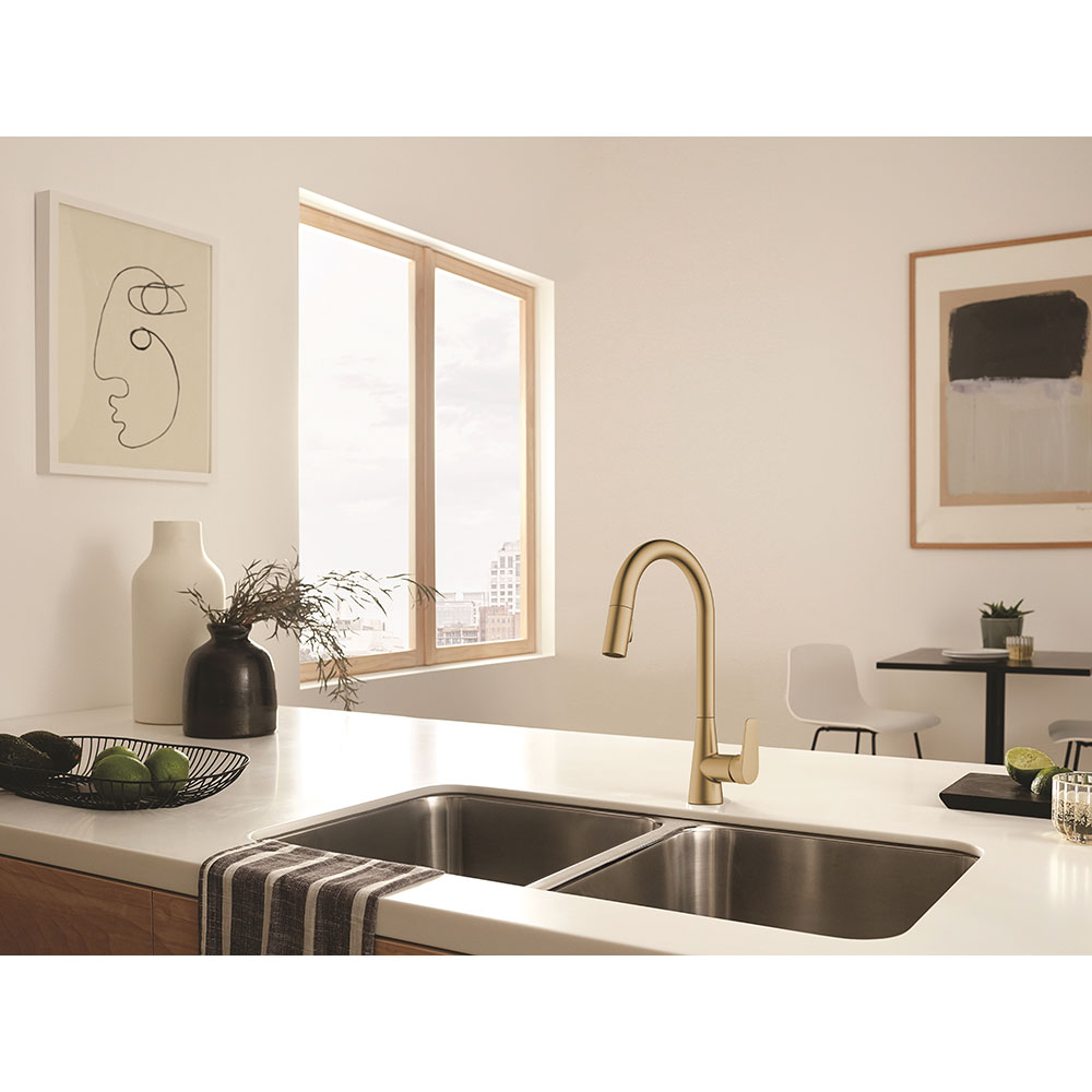 Ixa Jive シングルレバーキッチン混合水栓(ホース引出しタイプ)/Hits