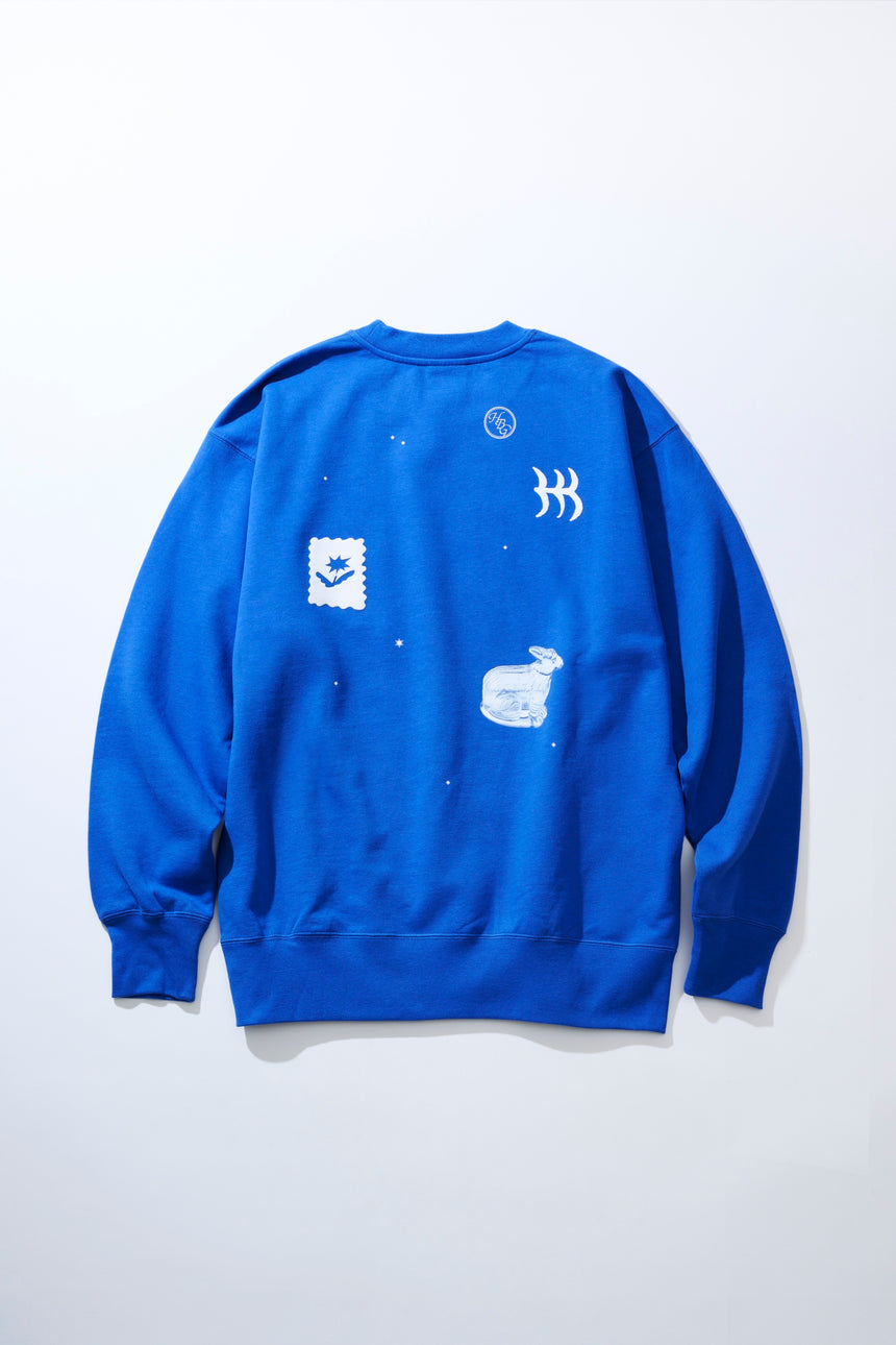 magic words” sweat shirts [BLUE] – 羊文学 Official Store