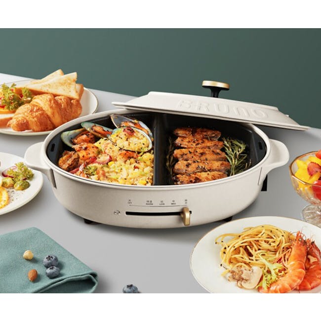 BRUNO Oval Half Flat Plates, BRUNO Kitchen & Household Appliances