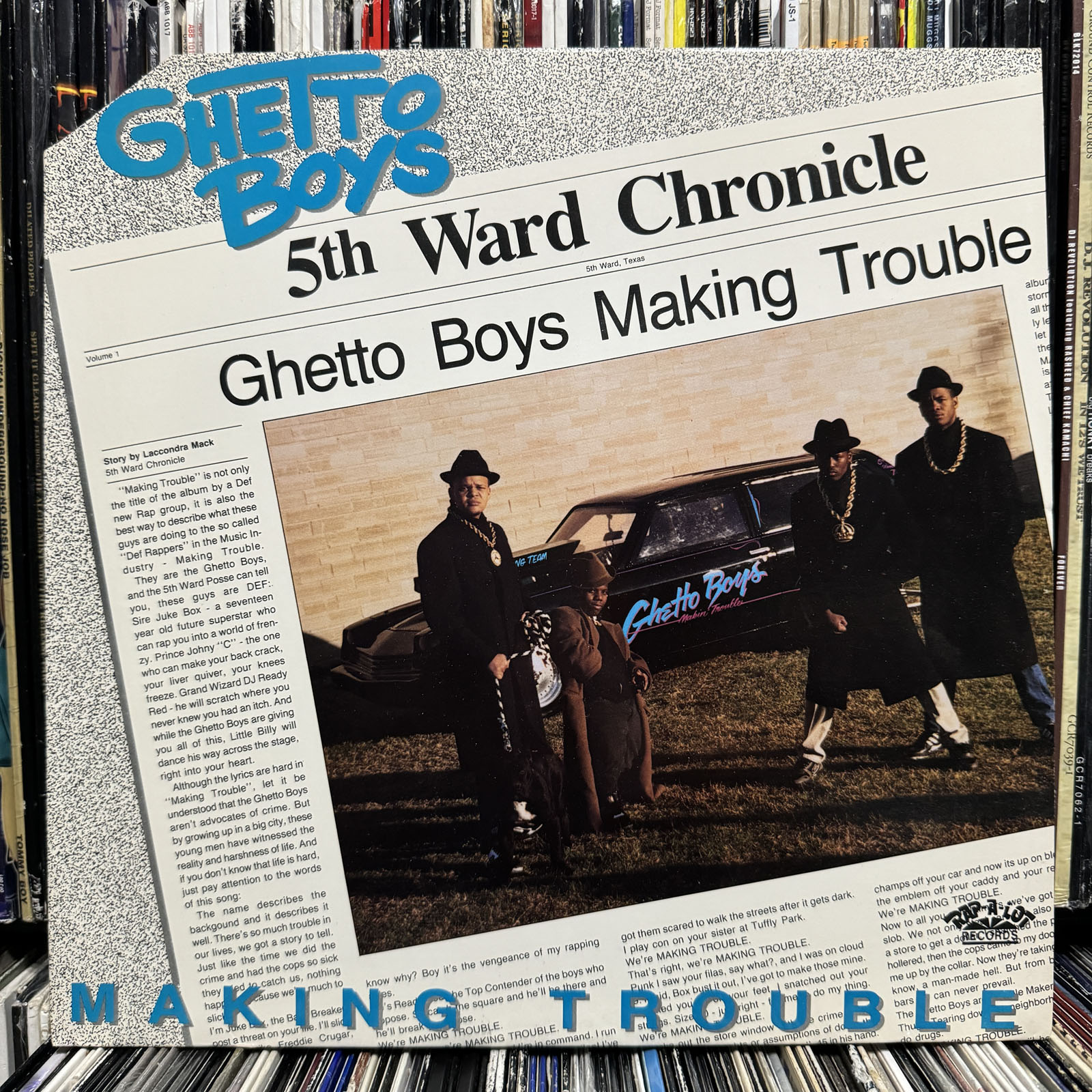GETO BOYS - MAKING TROUBLE (VINYL LP) 1988!! RARE!! BUSHWICK BILL