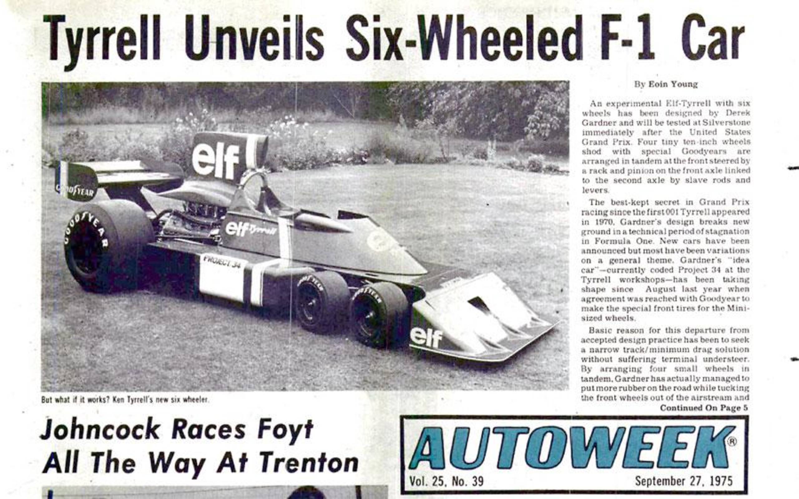 The iconic six-wheel Elf-Tyrrell P34 unveiled: Autoweek archives