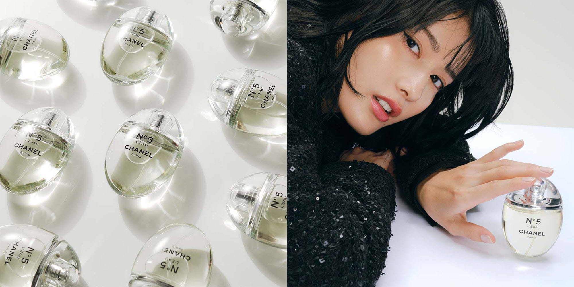 橋本愛 with シャネル N°5 ロー オードゥ トワレット D ～めくるめく