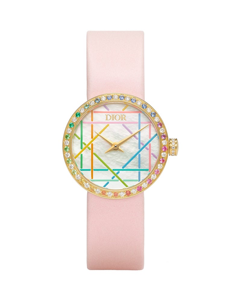 ディオールの腕時計「ラ デ ドゥ ディオール」。エレガントな