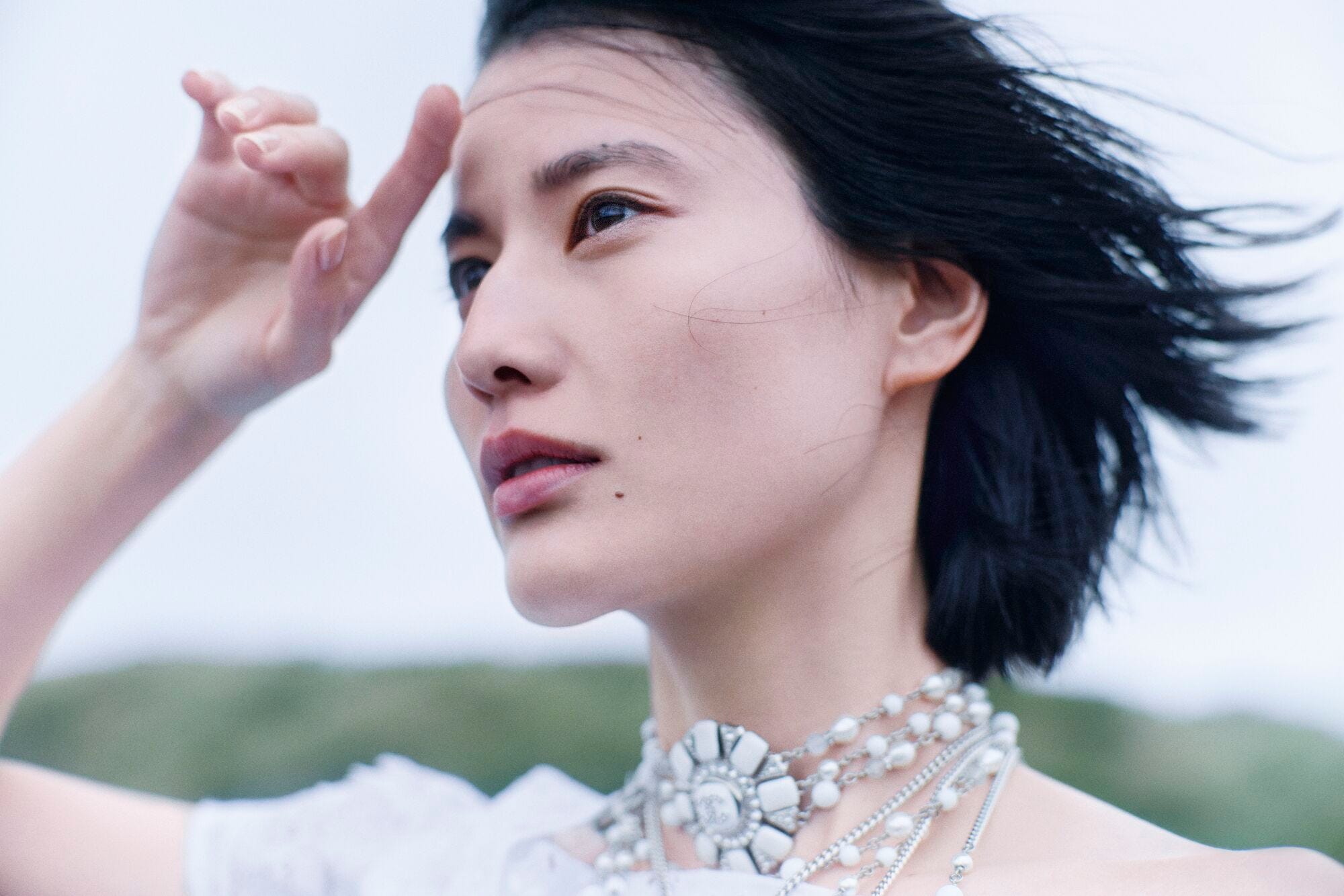 シャネルフレアレースキャミソール