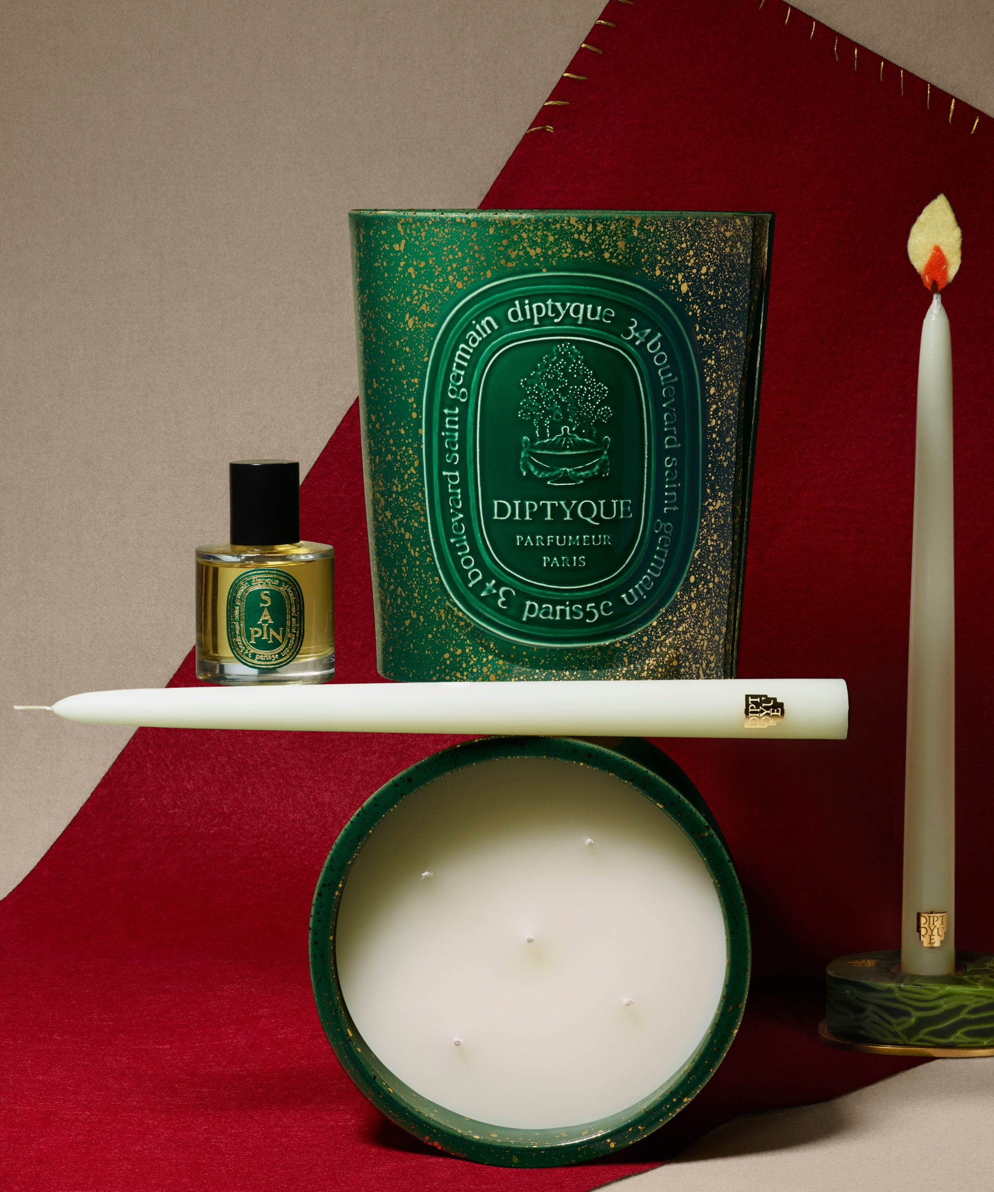 diptyque 限定フレグランスキャンドルセット サパン エタンセル