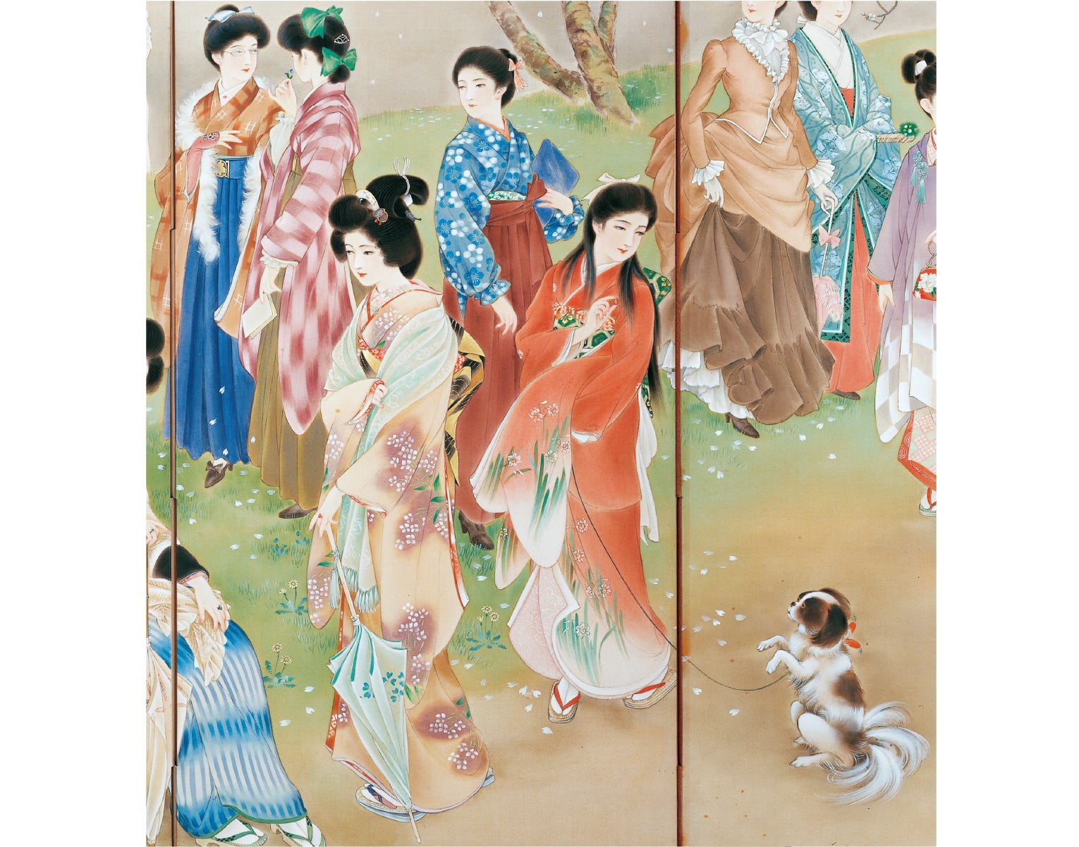 大正ロマンの着物を解説｜高畠華宵のファッション絵巻に描かれた女学生