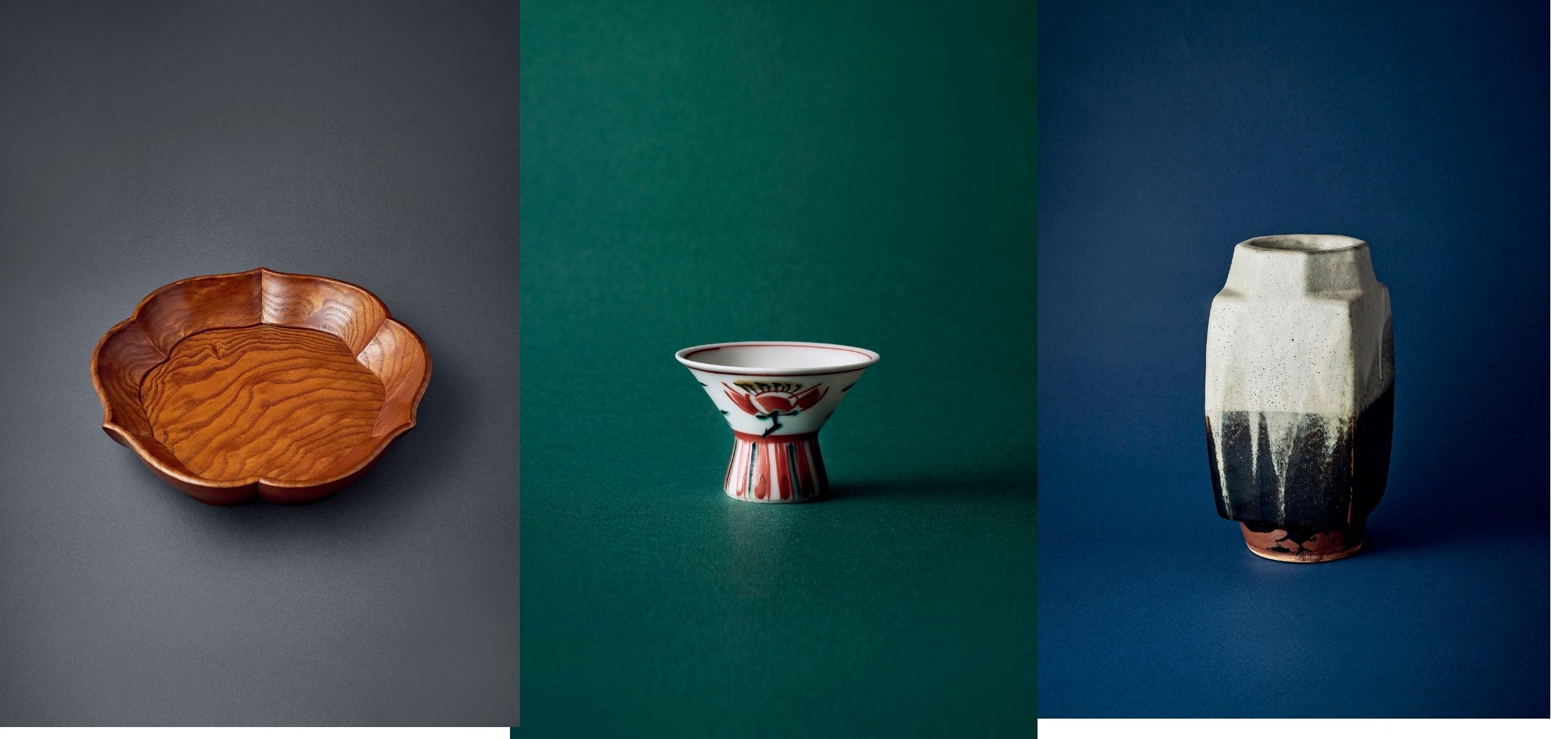 買える“人間国宝”｜富本憲吉［色絵磁器］／中臺瑞真［木工芸］／濱田