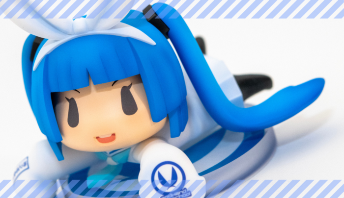 ちょい置きシリーズ「プリンを守る用ニパ子」ガレージキット 青＋春