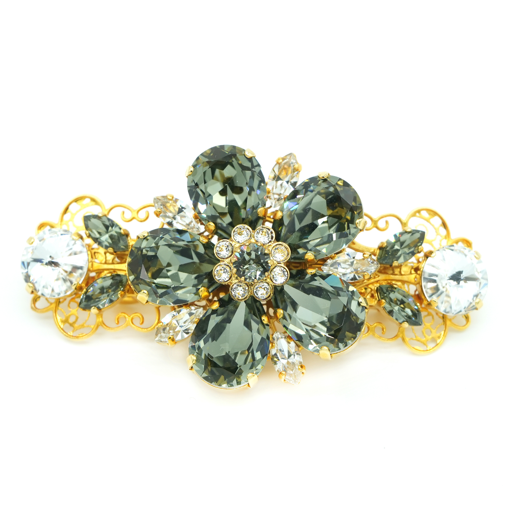 DOLCE＆GABBANA ヘアアクセサリー バレッタ 花