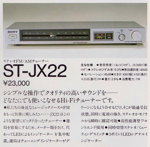 SONY ST-JX22