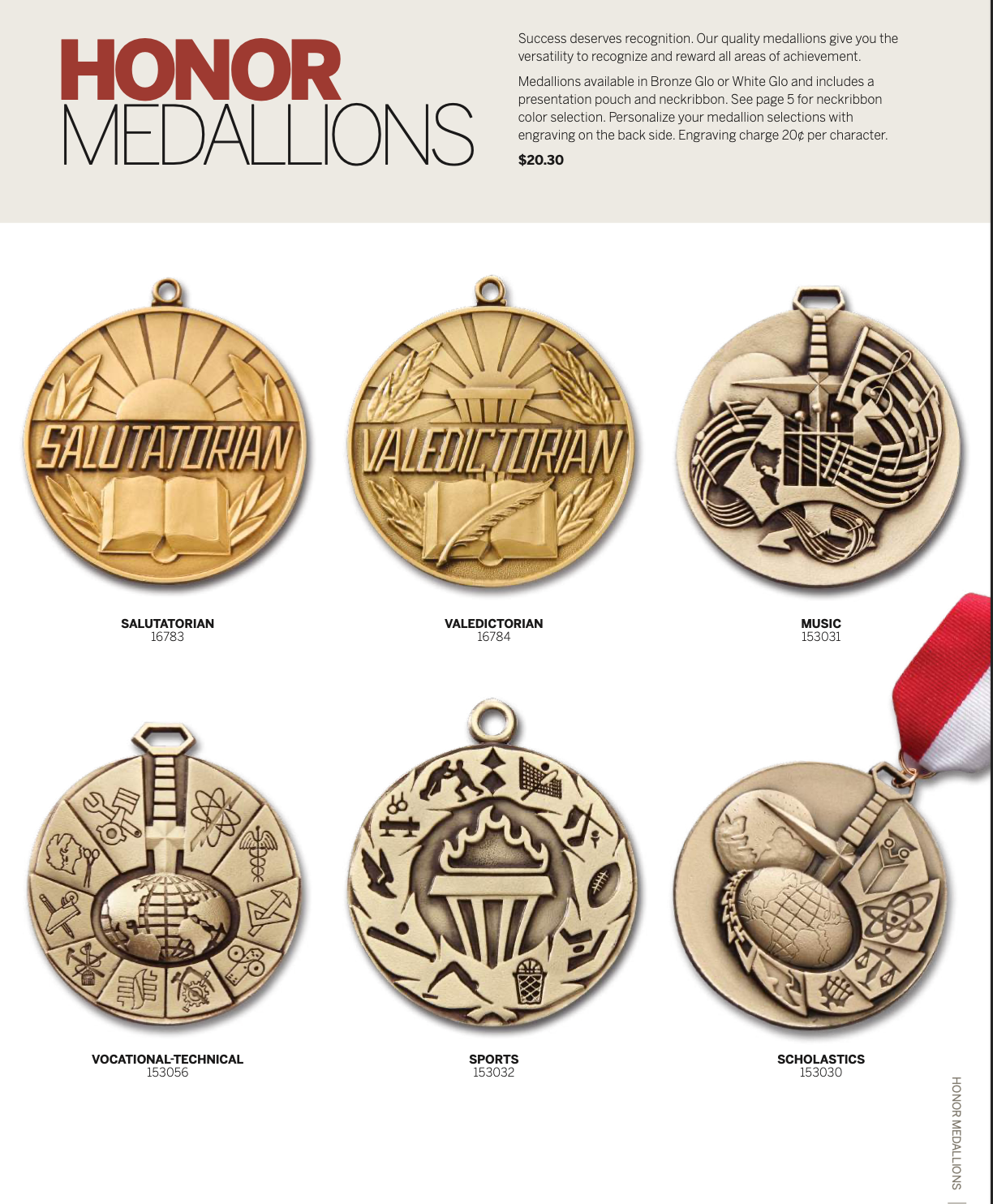Honors Medallions | Herff Jones Virginia