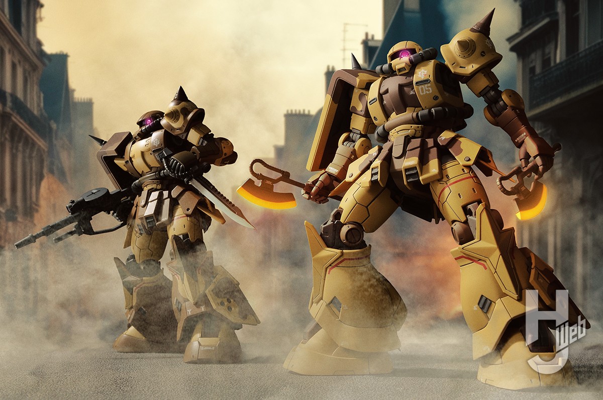 HG「高機動型ザク サンホ機/ダナン機」2名のモデラーがそれぞれの