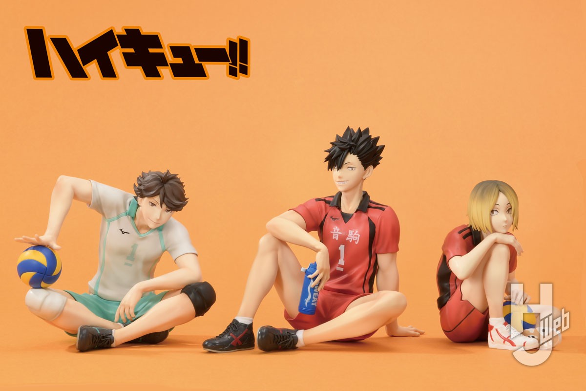 ハイキュー!!』青葉城西高校と音駒高校の3人が「てのひら」フィギュア