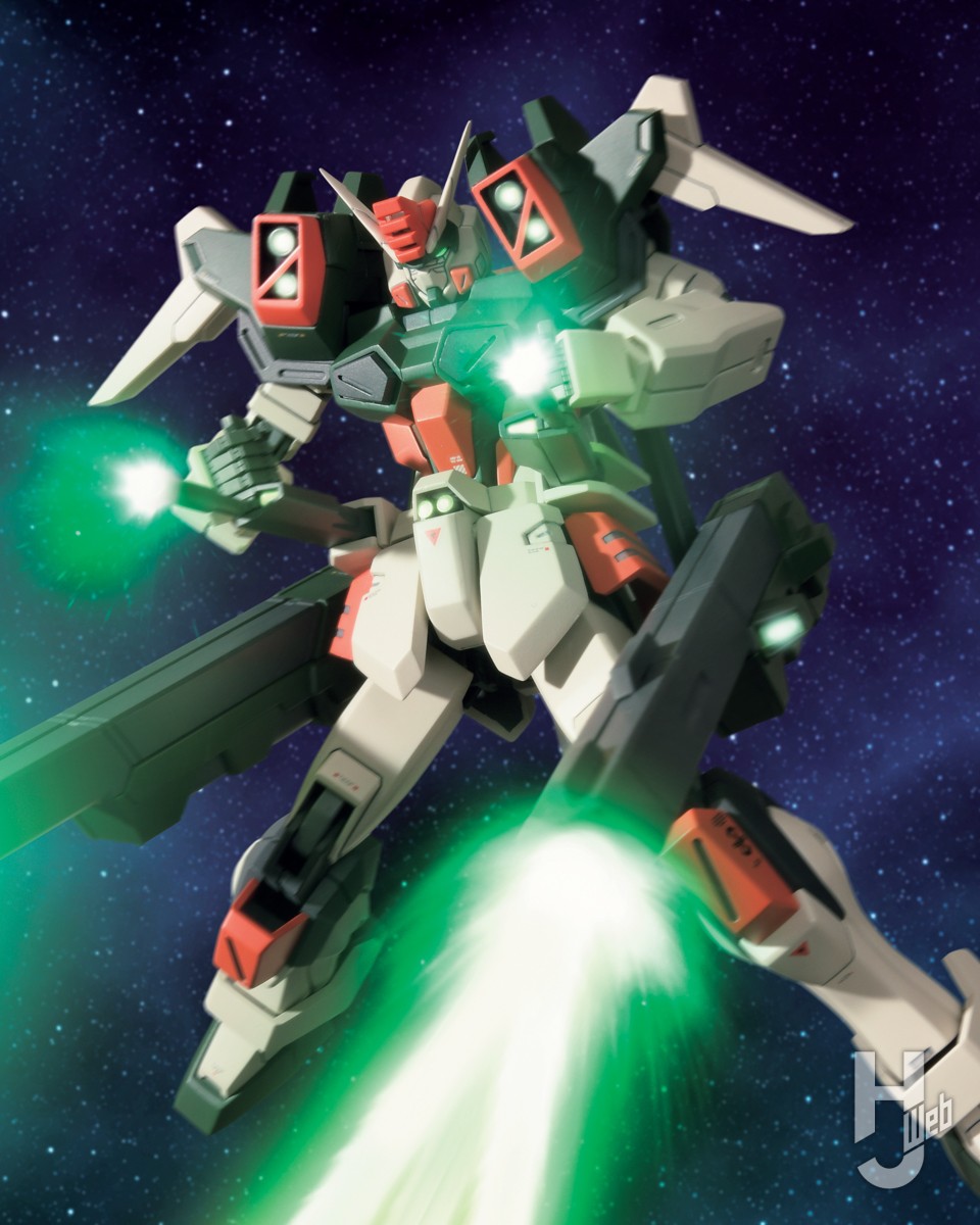 HG ライトニングバスターガンダム」全体の面出し&エッジ出し