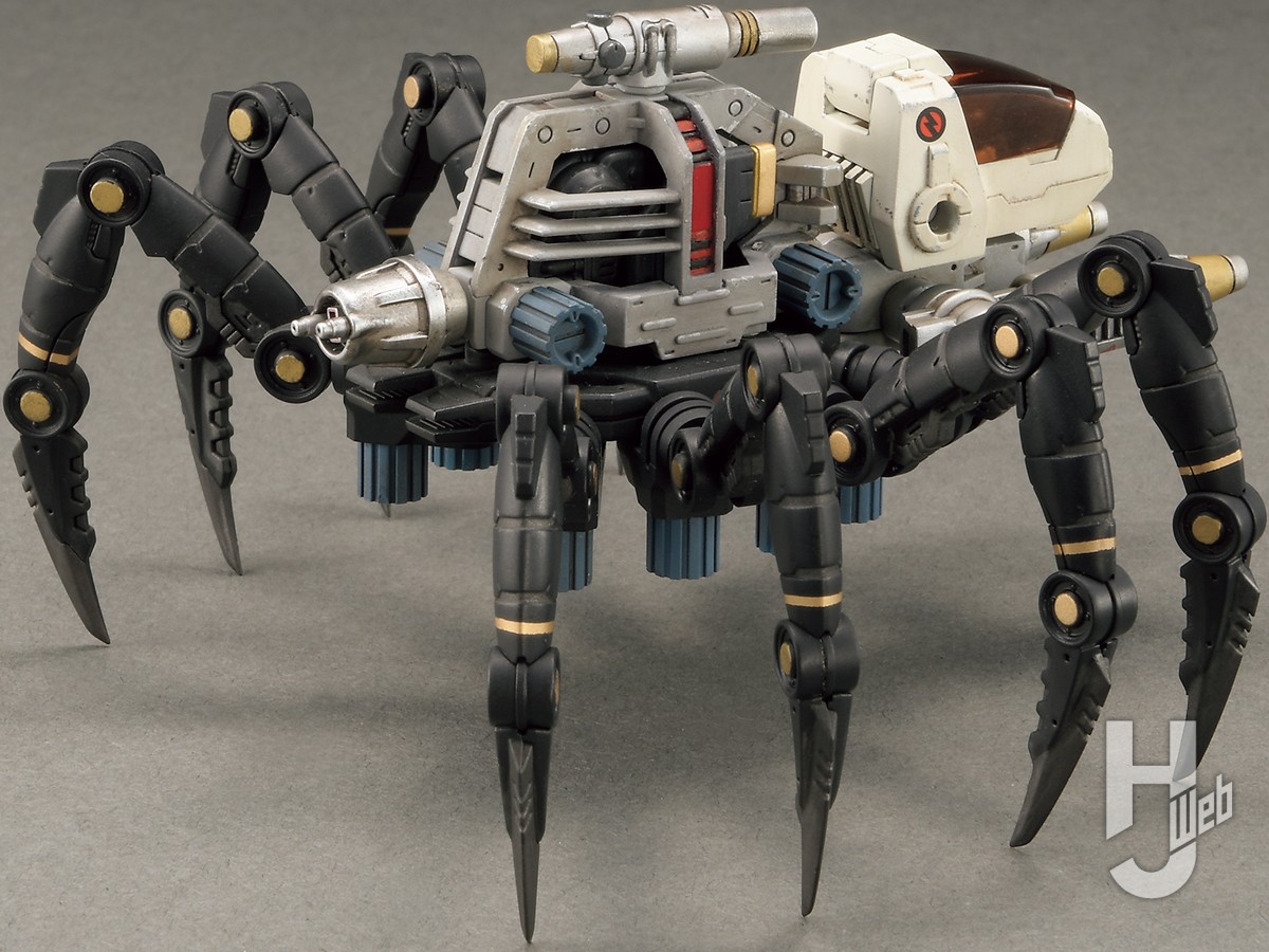 最初期のゾイドの1体「グランチュラ」がHMMで復活！ スミ入れ