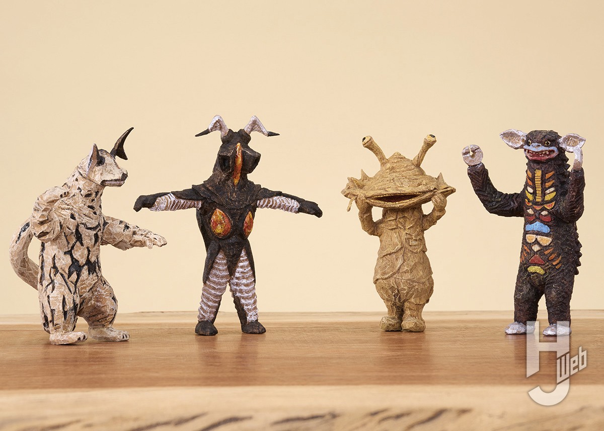 木彫りにしか見えない！？「はしもとみおのウルトラ怪獣彫ってみた