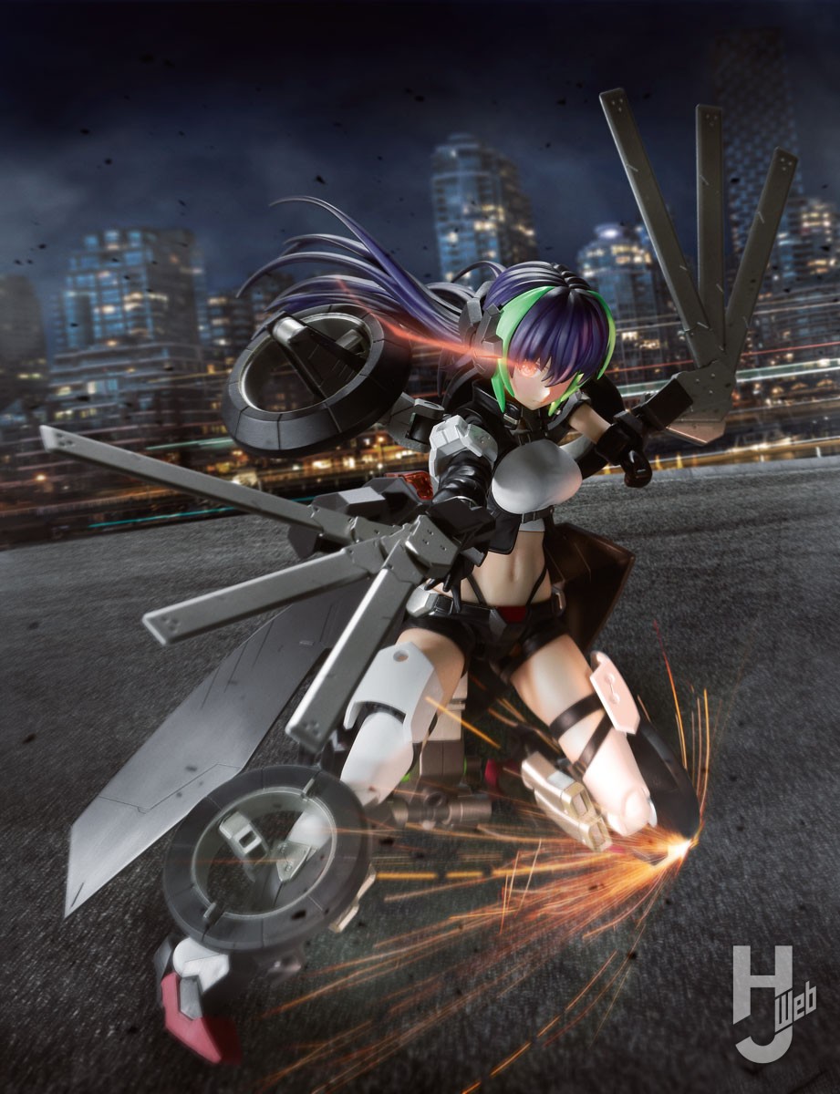 バイク型FAガール「ウィルバーナイン」をカラーアレンジでサイバー