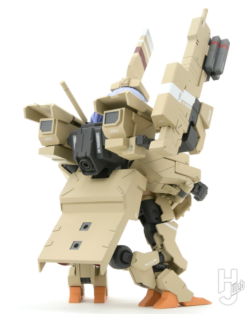 フレームアームズ「輝鎚」をオリジナルガール化！ 全高が低いFA輝鎚を