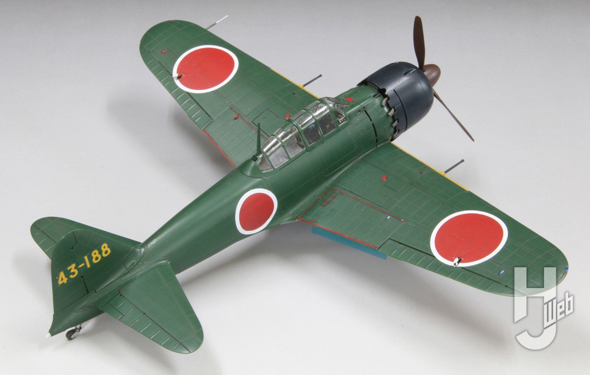 ファインモールド「零式艦上戦闘機五二型 甲（三菱製）」からハセガワ