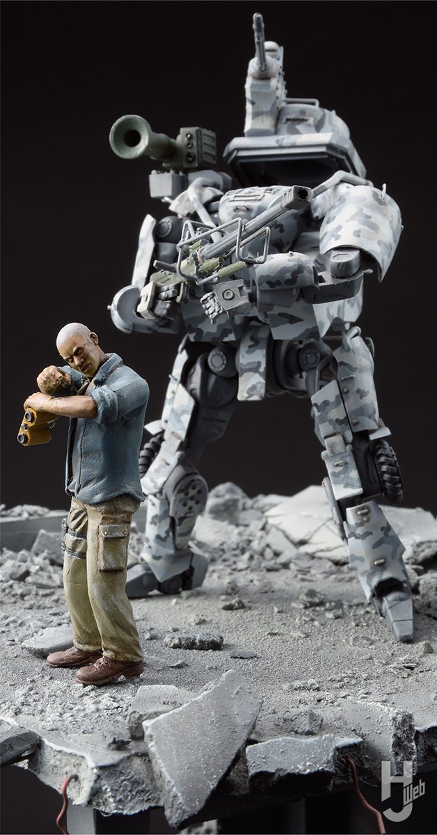 ザーヒルの狙撃シーンを再現した『OBSOLETE』ディオラマ「EP5 Major