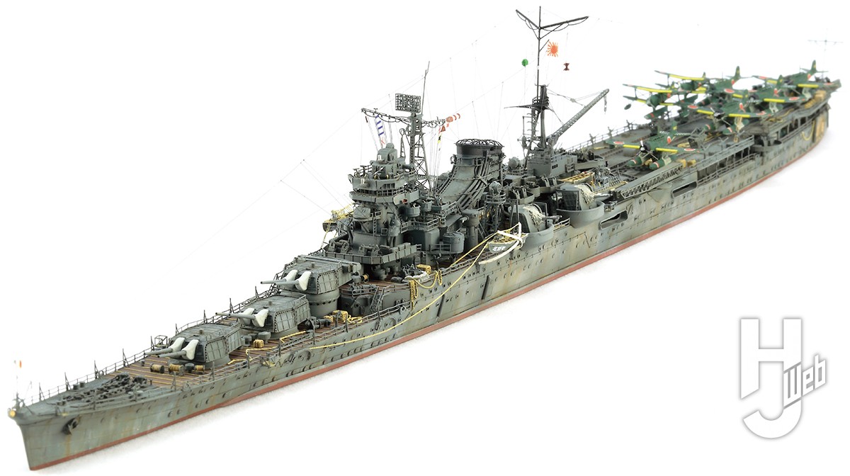 フジミ模型1/700「航空巡洋艦 最上」をハードにディテールアップして