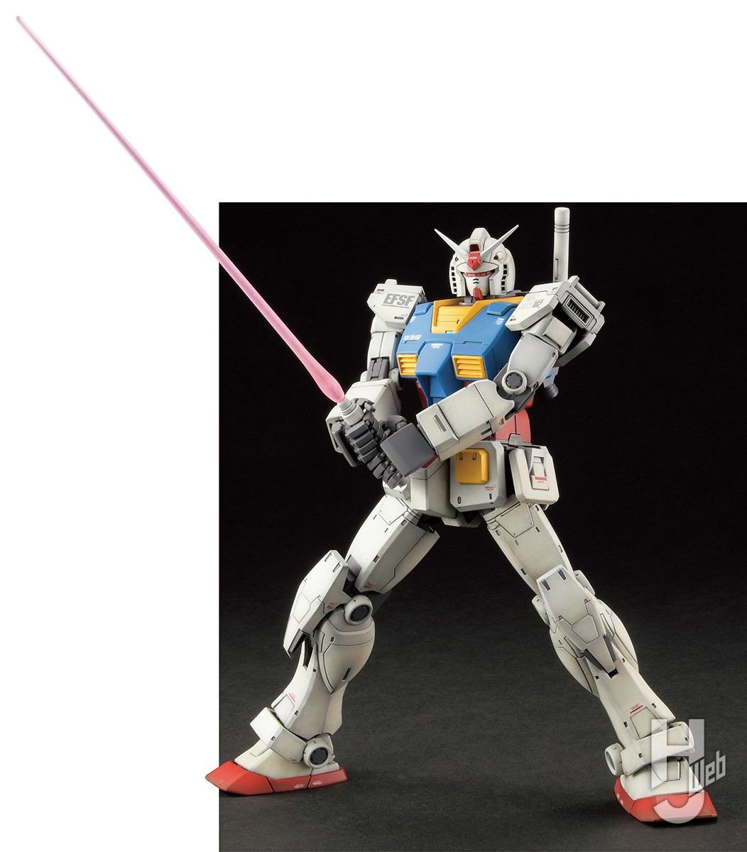 ククルス・ドアンの島』劇中の中期型ガンダムをMGオリジン版ガンダムを