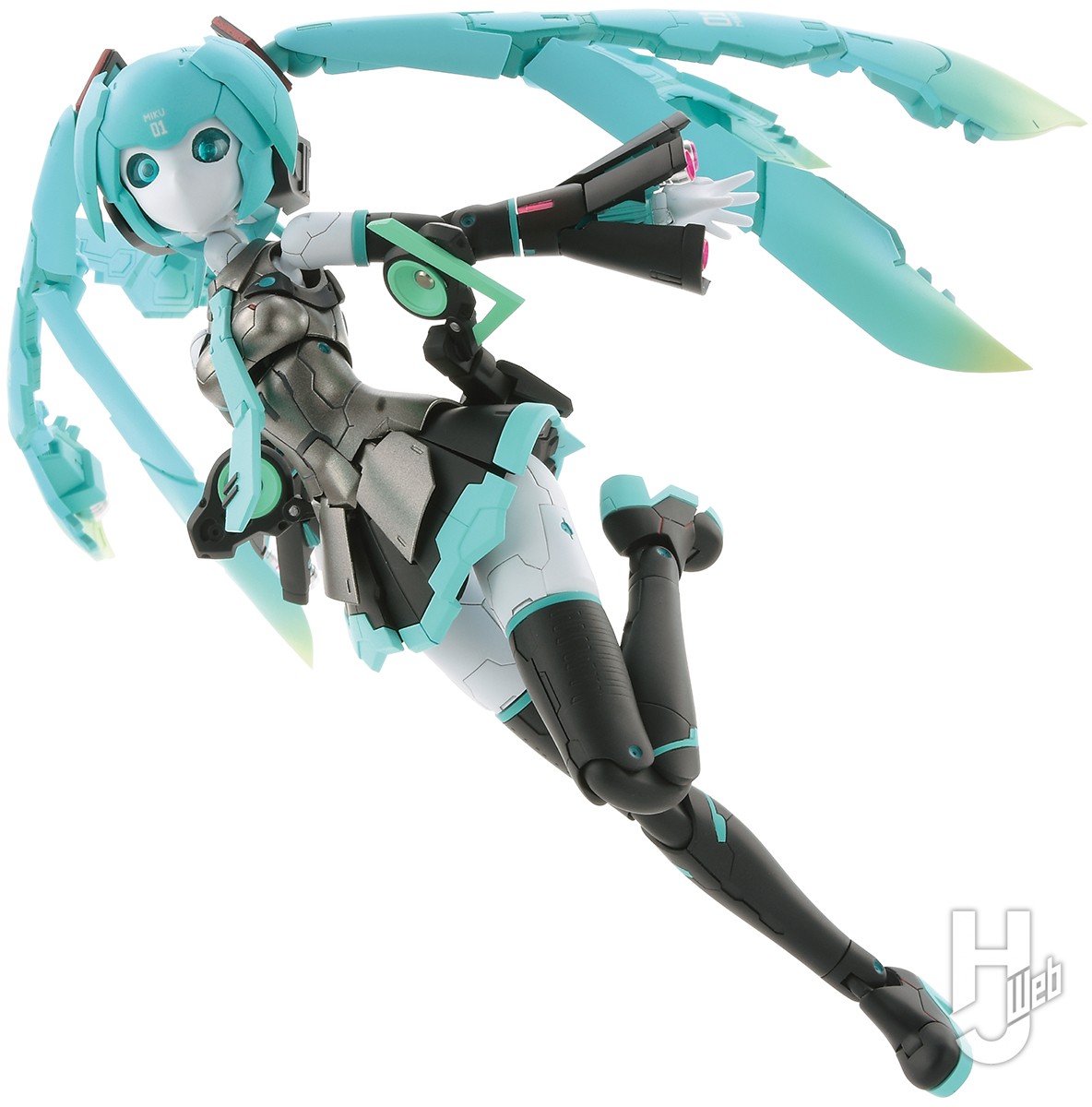 フレームアーティスト 初音ミク」を金属パーツやドールアイ加工で