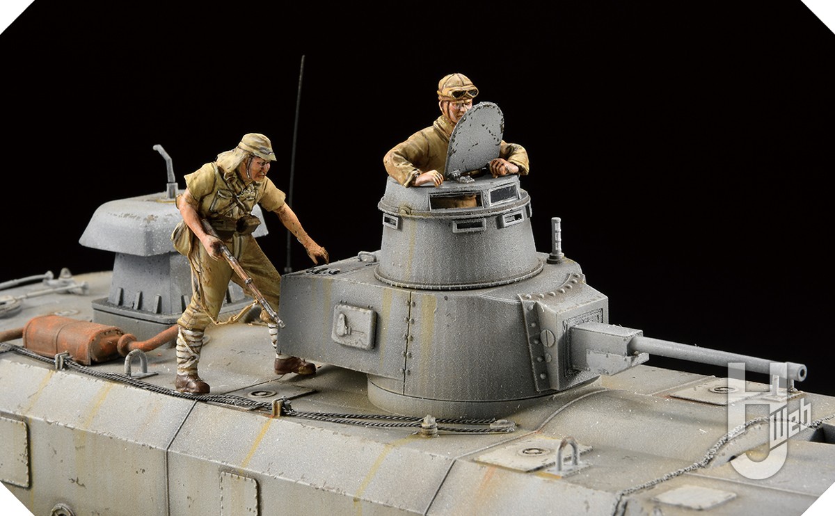 存在感抜群！水陸両用戦車「特三式内火艇 カチ」の1/35スケール