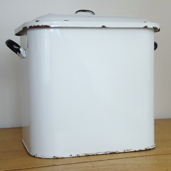 イギリスアンティーク ホーローブレッド缶 シャビー ビンテージ 蚤の市