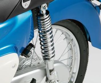 SP武川 リアショックアブソーバー(スーパーカブ50)(クロムメッキ