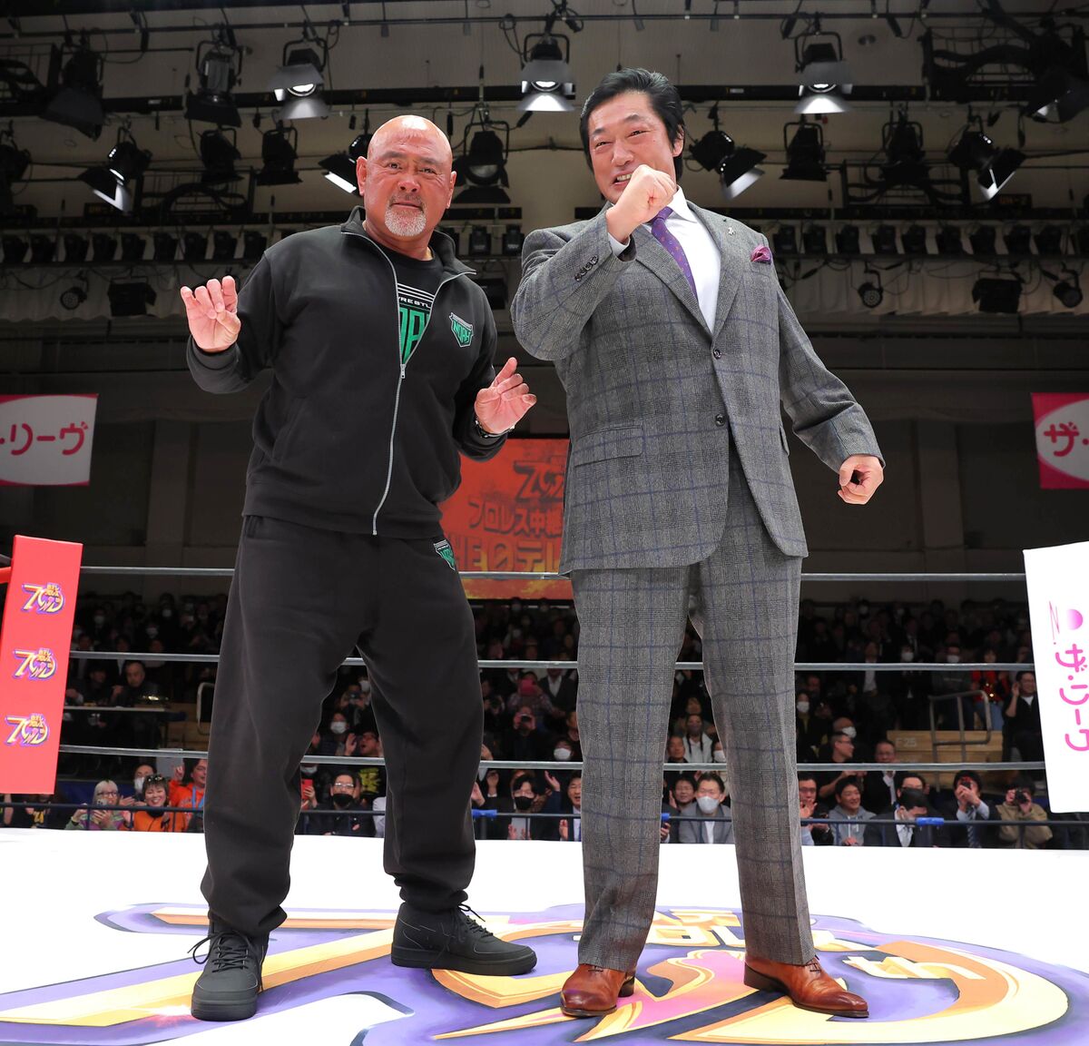 武藤敬司＆小橋建太が開会宣言「王者の魂」がホールにこだまし「馬場
