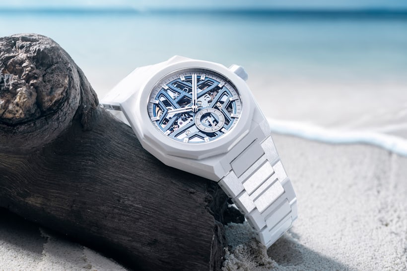 ゼニス×Time+Tideによるデファイ スカイライン スケルトン “ホワイト