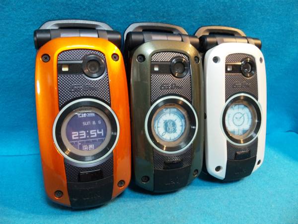 au W42CA G'zOne モックアップ 3色セット 【クリックポスト非