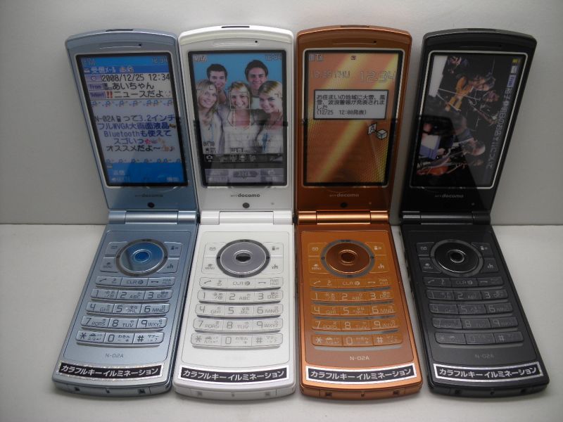 NTTドコモ N－02A モックアップ 4色セット - モックセンター