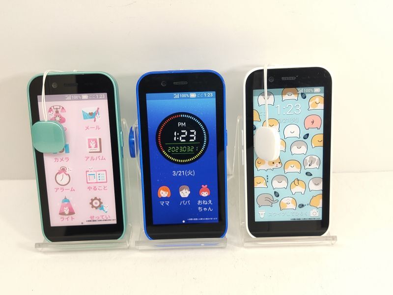ソフトバンク A201ZT キッズフォン3 モックアップ 3色セット