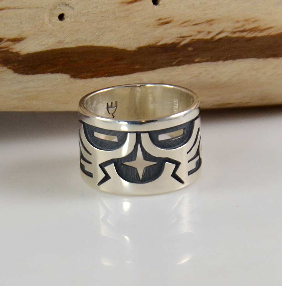 Ruben Saufkie Silver Mens Hopi Ring | Hoel's Sedona AZ