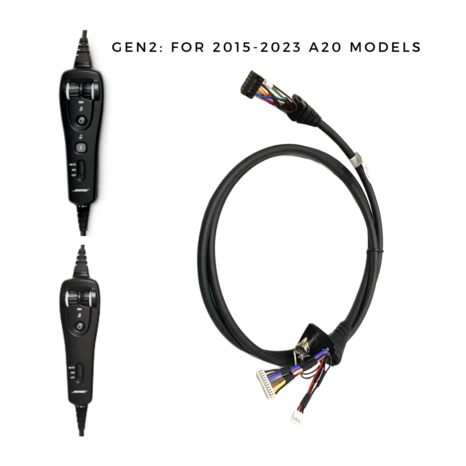 Replacement Down Cable for Bose A20 Aviation Headset – Hobbs Flyer