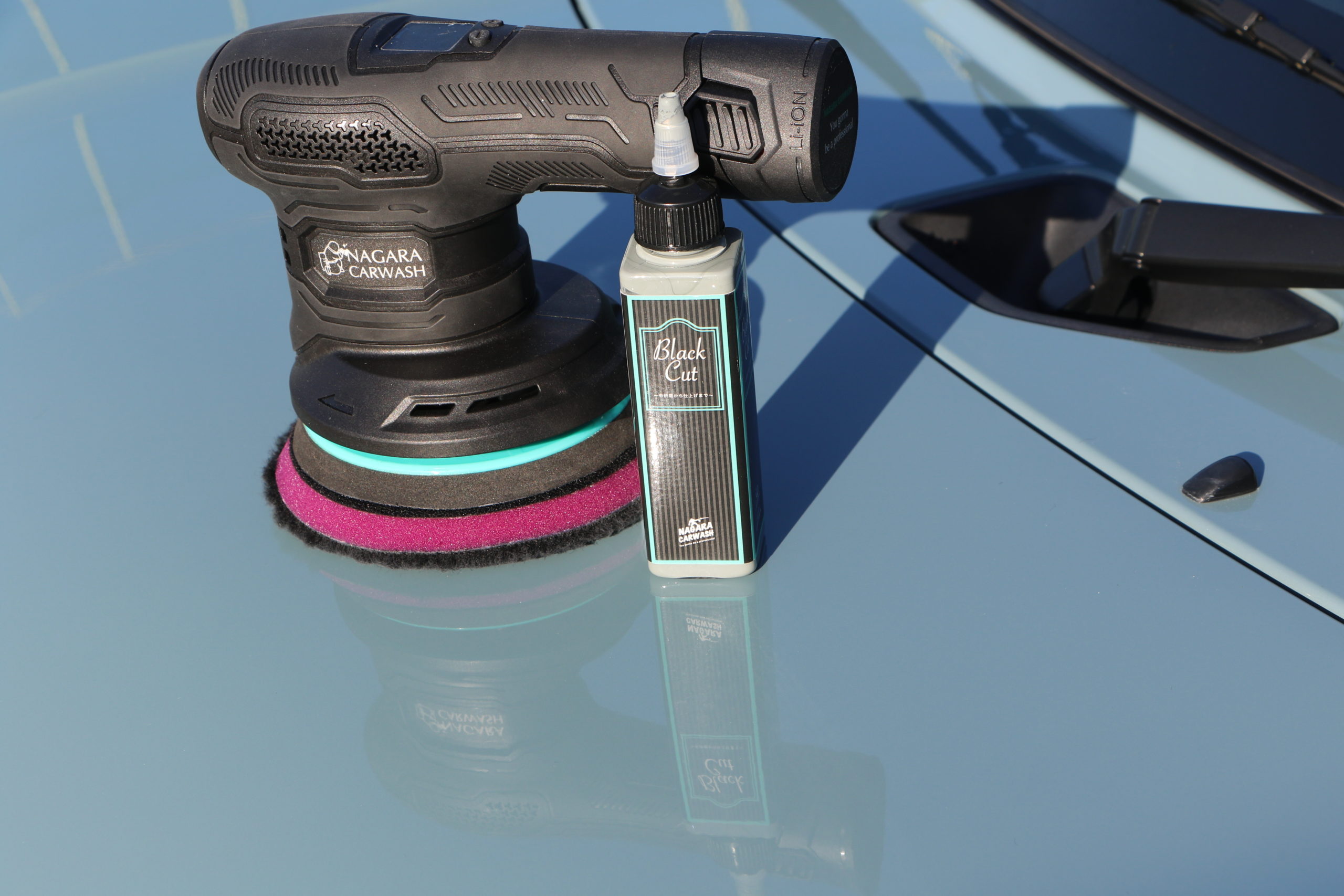 ながら洗車、イージポリッシュブラックで磨く！ | ホビジョイ！！