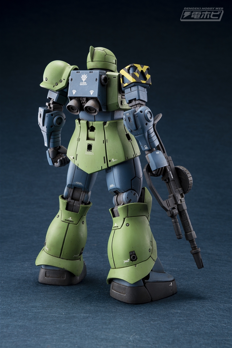 ガンプラ作例【HG 1/144 ザクI（デニム/スレンダー機）】をGASが製作