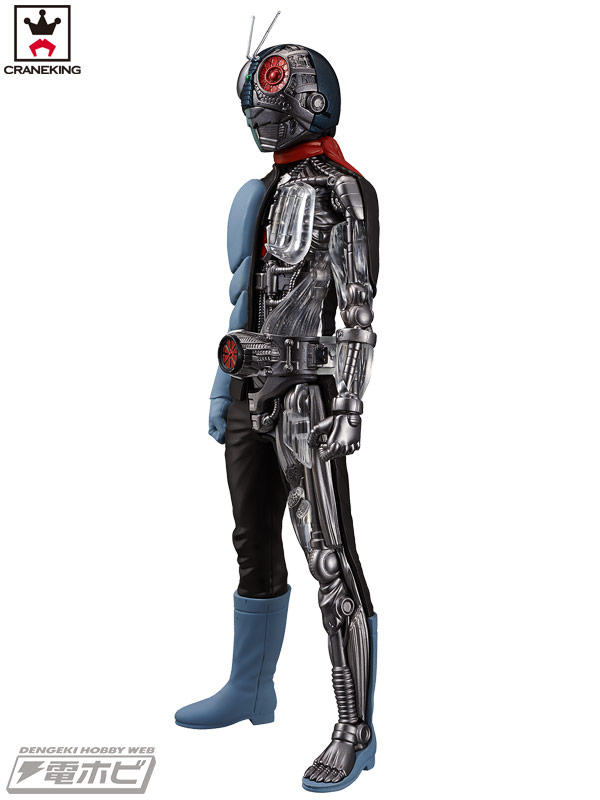 仮面ライダー1号」の半身解剖図をフィギュア化！バンプレストプライズ